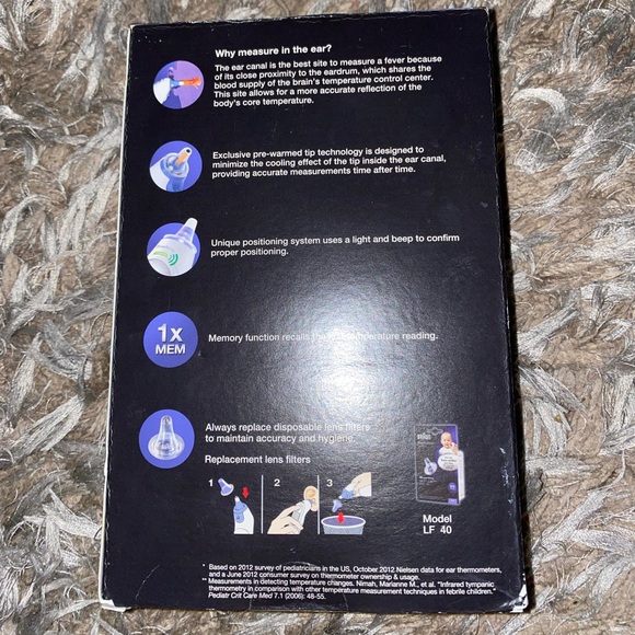NIB Never Used Braun Ear Thermometer - Picture 2 of 2